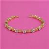 American Diamond Classic Bracelet with 2 Tone Plating