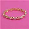 American Diamond Classic Bracelet with 2 Tone Plating
