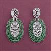 American Diamond Classic Earring with Rhodium Plating