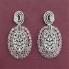 American Diamond Classic Earring with Rhodium Plating