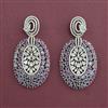 American Diamond Classic Earring with Rhodium Plating