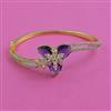 American Diamond Openable kada with 2 Tone Plating