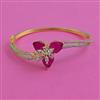 American Diamond Openable kada with 2 Tone Plating