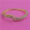 American Diamond Openable kada with Rhodium Plating 2 Tone Plating Mehndi Plating