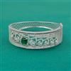American Diamond Openable kada with Rhodium Plating