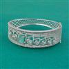 American Diamond Openable kada with Rhodium Plating