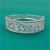 American Diamond Openable kada with Rhodium Plating