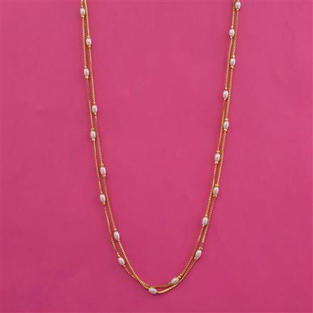 American Diamond Classic Mala With Gold Plating Rhodium Plating