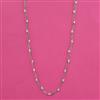 American Diamond Classic Mala With Gold Plating Rhodium Plating