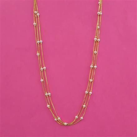 American Diamond Classic Mala With Gold Plating Rhodium Plating