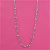 American Diamond Classic Mala With Gold Plating Rhodium Plating