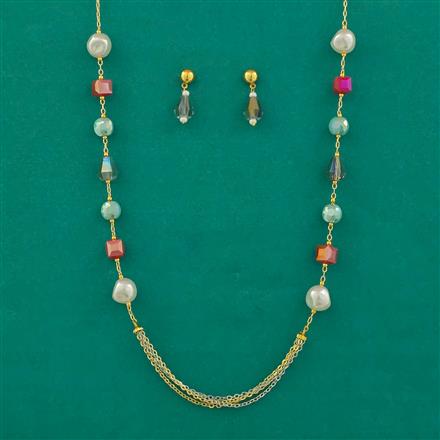 American Diamond Classic Mala With Gold Plating