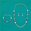 American Diamond Classic Mala With Gold Plating