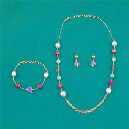 American Diamond Classic Mala With Gold Plating