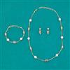 American Diamond Classic Mala With Gold Plating