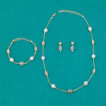 American Diamond Classic Mala With Gold Plating