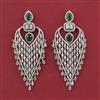 American Diamond Classic Earring with Rhodium Plating