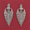 American Diamond Classic Earring with Rhodium Plating