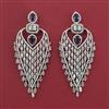 American Diamond Classic Earring with Rhodium Plating