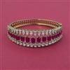 American Diamond Openable kada with Mehndi Plating