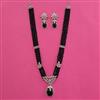 American Diamond Bandhai Necklace with Rhodium Plating