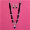 American Diamond Bandhai Necklace with Rhodium Plating