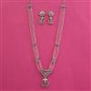 American Diamond Bandhai Necklace with Rhodium Plating