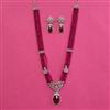 American Diamond Bandhai Necklace with Rhodium Plating