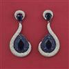 American Diamond Classic Earring with Black Plating