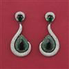 American Diamond Classic Earring with Black Plating
