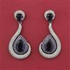 American Diamond Classic Earring with Black Plating