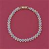American Diamond Classic Bracelet with Rhodium Plating 2 Tone Plating