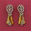 American Diamond Classic Earring with Mehndi Plating