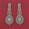 American Diamond Classic Earring with Rhodium Plating
