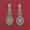 American Diamond Classic Earring with Rhodium Plating