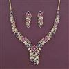 American Diamond Classic Necklace with Carat Plating