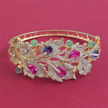 American Diamond Openable kada with Carat Plating