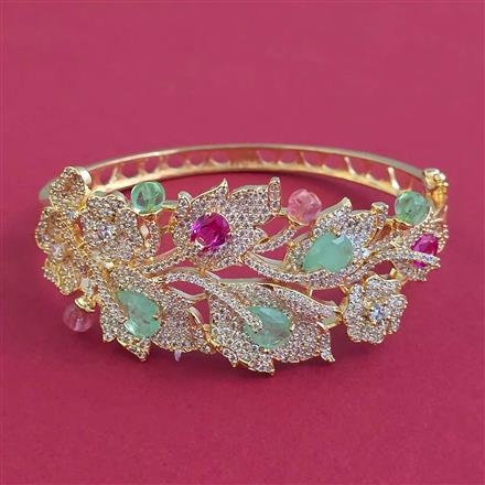 American Diamond Openable kada with Carat Plating