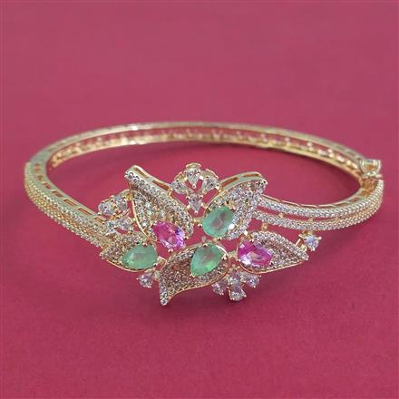 American Diamond Openable kada with Carat Plating