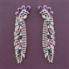 American Diamond Long Earring with Carat Plating