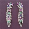 American Diamond Long Earring with Carat Plating