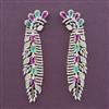 American Diamond Long Earring with Carat Plating