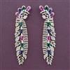 American Diamond Long Earring with Carat Plating