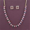 American Diamond Delicate Necklace with Carat Plating