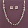 American Diamond Delicate Necklace with Carat Plating