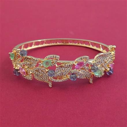 American Diamond Openable kada with Carat Plating