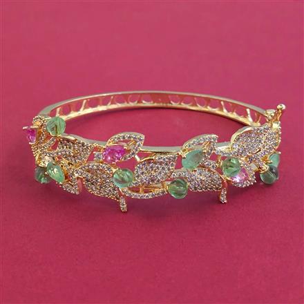 American Diamond Openable kada with Carat Plating