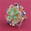 American Diamond Adjustable Ring with Carat Plating