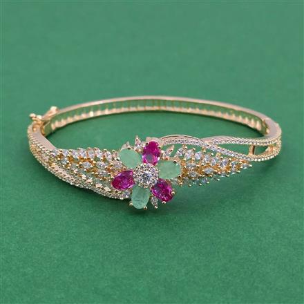 American Diamond Openable kada with Carat Plating
