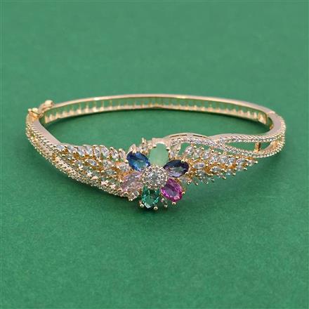 American Diamond Openable kada with Carat Plating